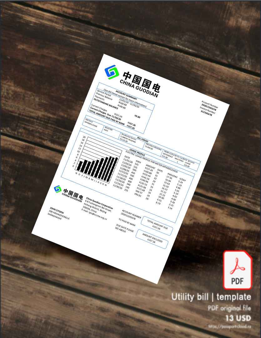 Utility bill | Albanian Power | Albania